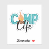 キャンプライフビニールステッカー シール (シート)