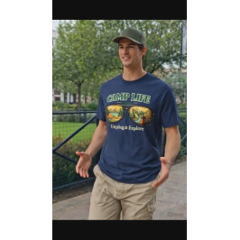 キャンプライフフィールズライト メンズTシャツ アメリカ Tシャツ