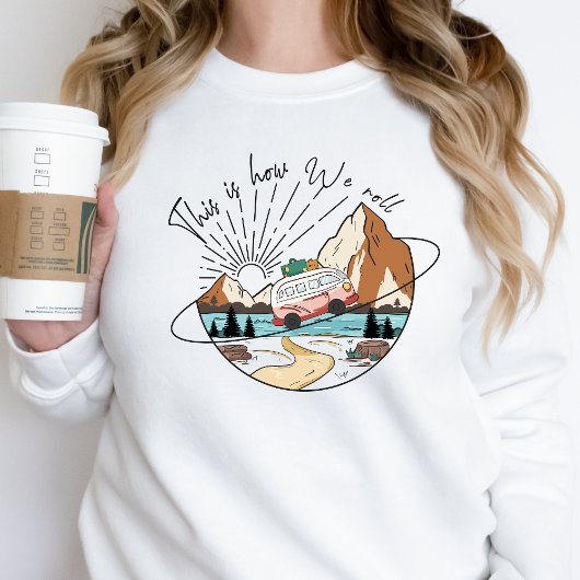 キャンプライフ転がハッピーカンパースウェットシャツ スウェットシャツ