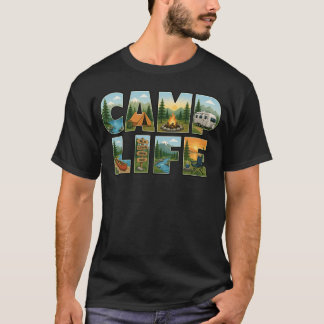 キャンプライフ キャンプTシャツ Tシャツ