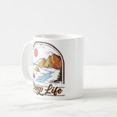 キャンプライフ コーヒーマグカップ (正面左)