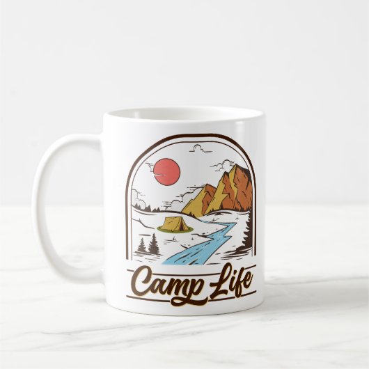 キャンプライフ コーヒーマグカップ (左)