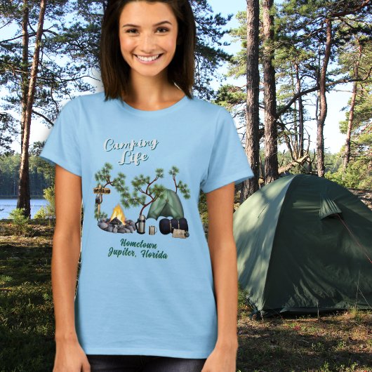 キャンプライフ テント キャンパー Tシャツ ふるさと