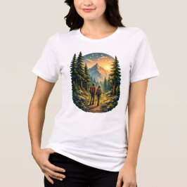 キャンプライフ フィールズ ライト – 女性用シーンTシャツ USA トライブレンドTシャツ