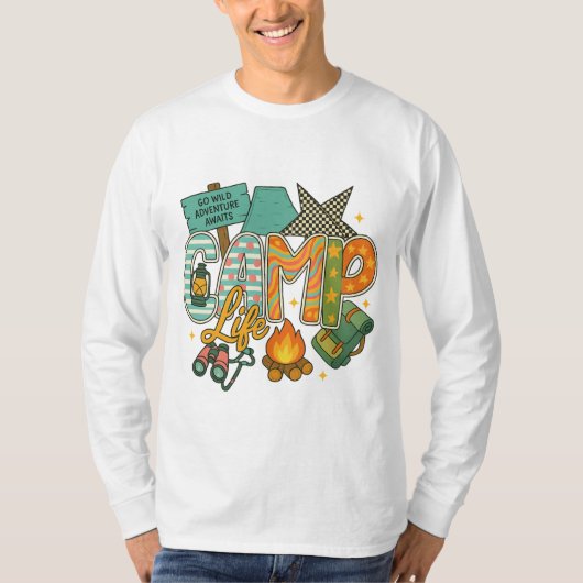 キャンプライフPNG Tシャツ (正面)