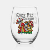 キャンプレッドドラゴン2025 B.A.T.ステムレスワイングラス ステムなしワイングラス (正面)
