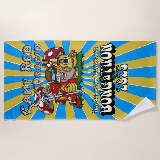 キャンプレッドドラゴン2025 B.A.T.ビーチタオル ビーチタオル (正面)