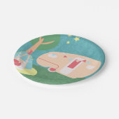 キャンプレトロパーティースターズナイト誕生日 ペーパープレート (アングル)