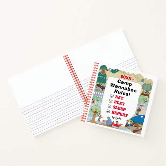 キャンプロードトリップスケッチブック ノートブック (内部)