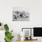 キャンプワゴンテキサス州丸めポスター ポスター (ホームオフィス)