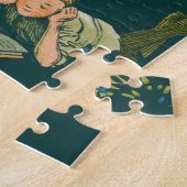 キャンプヴィンテージカッコいいアート歴史写真旅行 ジグソーパズル (側面)