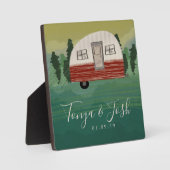 キャンプヴィンテージキャンパーブライダルシャワーゲタウェイ フォトプラーク (正面)