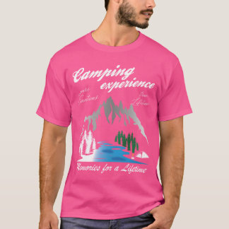 キャンプ体験 キャンパー ヴィンテージ 家族 Tシャツ