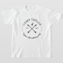 キャンプ名ロゴカスタム誕生日パーティー