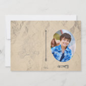 キャンプ名 ポストカード 誕生日パーティー 招待状 (裏面)