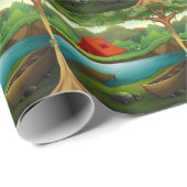 キャンプ地面 ラッピングペーパー (ロールコーナー)