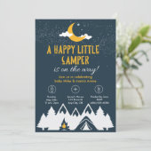 キャンプ場のシャワー招待状 招待状 (スタンド正面)