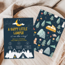 キャンプ場のシャワー招待状