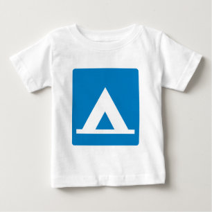 キャンプ場のハイウェーの印 ベビーTシャツ