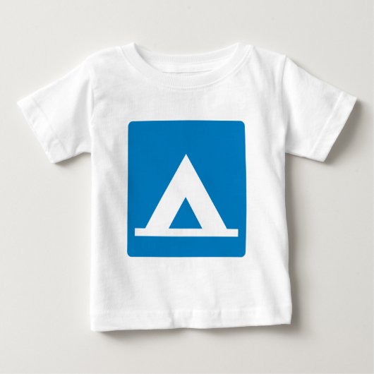 キャンプ場のハイウェーの印 ベビーTシャツ (正面)
