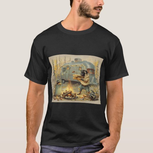 キャンプ場の大強盗 Tシャツ (正面)