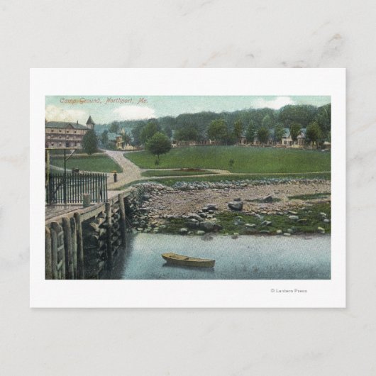 キャンプ場の景色 ポストカード (正面)