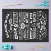 キャンプ場へようこそ 薄葉紙 (クラフト)