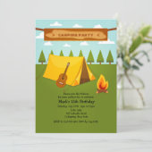 キャンプ場招待状 招待状 (スタンド正面)