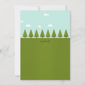 キャンプ場招待状 招待状 (裏面)