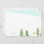 キャンプ場招待状 招待状 (裏面)