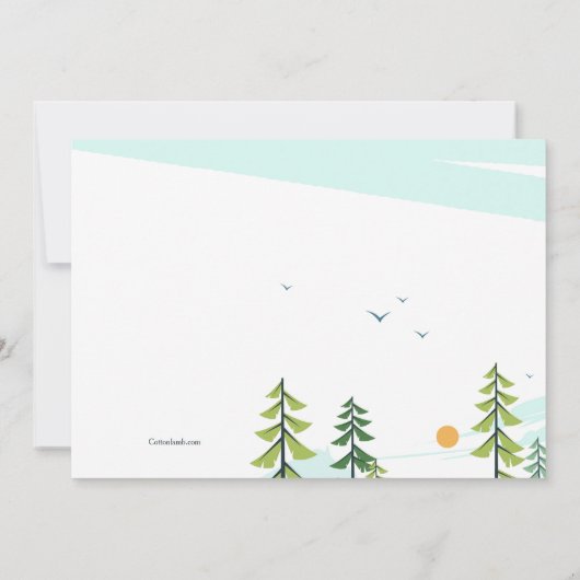 キャンプ場招待状 招待状 (裏面)