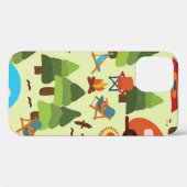 キャンプ場 – キャラバン、キャンプ用椅子、消防車 Case-Mate iPhoneケース (裏面 (横))
