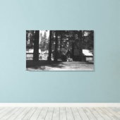 キャンプ場 キャンバスプリント (インサイチュ (ウッドフロア))