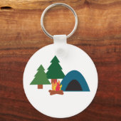 キャンプ場 キーホルダー (正面)