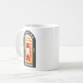 キャンプ場 コーヒーマグカップ (正面左)