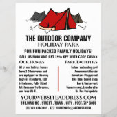 キャンプ場・ホリデーパークの広告 チラシ (正面)