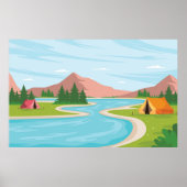 キャンプ場 ポスター (正面)