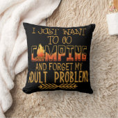 キャンプ大人の問題 クッション (ブランケット)