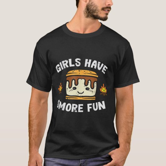 キャンプ女子はさらに楽しい キャンパー女子 子供服 トッド Tシャツ (正面)