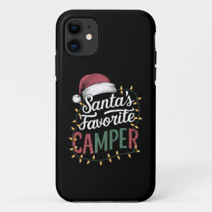 キャンプ好きなサンタクロースのお気に入りギフト キャンプクリスマス iPhone 11 ケース