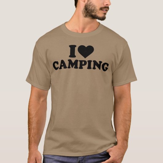 キャンプ好きな人のためのホワイトギフト Tシャツ (正面)