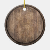 キャンプ家族のご機嫌な人の素朴な木 セラミックオーナメント (裏面)