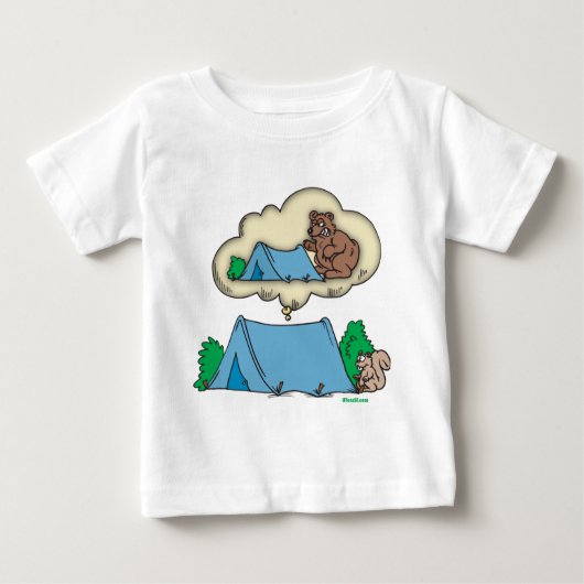 キャンプ想像 ベビーTシャツ (正面)