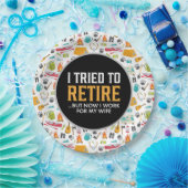 キャンプ愛好家のための退職パーティー ペーパープレート (パーティー)