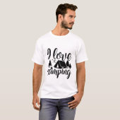キャンプ愛 - キャンプ Tシャツ (正面フル)