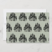 キャンプ手描きテントフォトボーイ1st誕生日 招待状 (裏面)