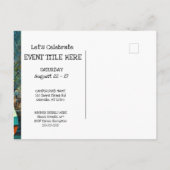 キャンプ招待状はがき ポストカード (裏面)