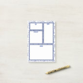 キャンプ旅行ファミリー食事計画ノート ポストイット (デスク上)