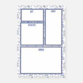 キャンプ旅行ファミリー食事計画ノート ポストイット