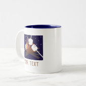 キャンプ焙煎マシュマロ焚き ツートーンマグカップ (正面左)